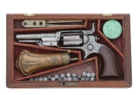 Attractive Cased & Factory Engraved Colt Model 1855 Root Fifth Model Percussion Revolver