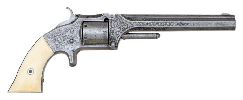 Smith & Wesson No. 2 Army Revolver with Etched Embellishments