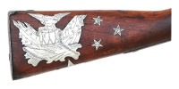 Interesting Period Engraved & Inscribed Harpers Ferry Model 1816 Flintlock Musket with Folky Silver Inlays - 6