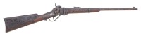 Sharps New Model Percussion Carbine with Extensive Chinese Carvings