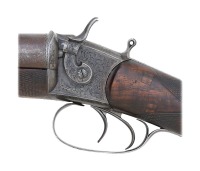 Attractive Wesson Double Hammergun with &ldquo;Rw&rdquo; Engraved Monogram - 2