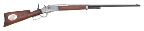 Bullard Small Frame Lever Action Rifle with Fine Silver Presentation