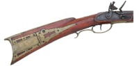 American Fullstock Flintlock Rifle with New Orleans Lock - 3