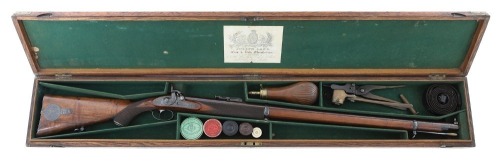 Magnificent Engraved and Cased British Percussion Prize Rifle by Joseph Lang