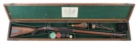 Magnificent Engraved and Cased British Percussion Prize Rifle by Joseph Lang
