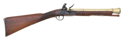 British Flintlock Blunderbuss by H. Burgess