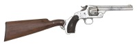 Rare Australian Contract Smith & Wesson New Model No. 3 Revolver with 6 1/2&rdquo; Barrel & Stock