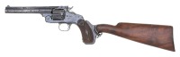 Interesting Smith & Wesson New Model No. 3 Revolver with Shoulder Stock - 2