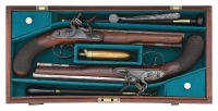 Fine Pair Of British Flintlock Officer's Pistols by J. & W. Richards Of London