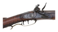 Fine Incise Carved Flintlock Kentucky Rifle by George Keen - 8