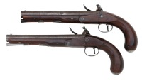 Fine Pair Of British Flintlock Officers Pistols by Wogdon & Barton - 3
