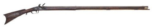 Very Fine Tennessee Fullstock Flintlock Long Rifle Attributed To Johnny Clements