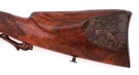 Extremely Fine German Fullstock Percussion Jaeger Rifle by Greis - 4