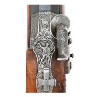 Lovely and Ornate Percussion Austrian Jaeger Stalking Rifle by Wolfgang Leithner - 2