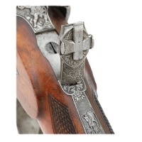 Lovely and Ornate Percussion Austrian Jaeger Stalking Rifle by Wolfgang Leithner - 4