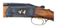 Attractive Anne Mack-Engraved & Gold Inlaid Krieghoff K80 Over Under Shotgun - 4