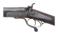 Cased British Underlever Double Hammer Rifle by J.H. Timings & Son - 3