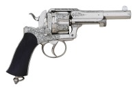 Wonderful Engraved Gastinne-Renette Model 1874-Style Double Action Revolver