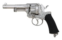 Wonderful Engraved Gastinne-Renette Model 1874-Style Double Action Revolver - 2