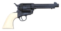 Unique Alvin White Engraved and Gold Inlaid "Smith & Wesson" Single Action Army Revolver