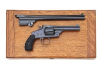 Rare Cased Smith & Wesson 38 Single Action Third Model Revolver Combination Set - 2