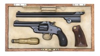 Rare Cased Smith & Wesson 38 Single Action Third Model Revolver Combination Set