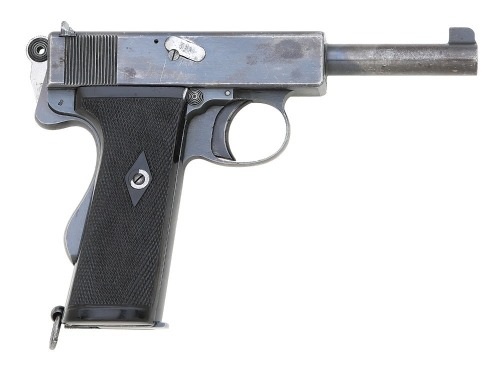 Rare Webley & Scott Mark I 455 Automatic Pistol Identified To Lt. Commander A.G. Onslow, D.S.C., Killed In Action at the Battle Of Jutland