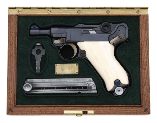 Lovely Cased John Martz Custom Baby Luger Pistol