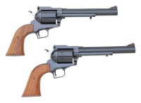 Cased Set Of Consecutively Numbered Mikkenger Arms Grizzly Single Action Revolvers