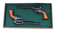 Cased Set Of Consecutively Numbered Mikkenger Arms Grizzly Single Action Revolvers - 2