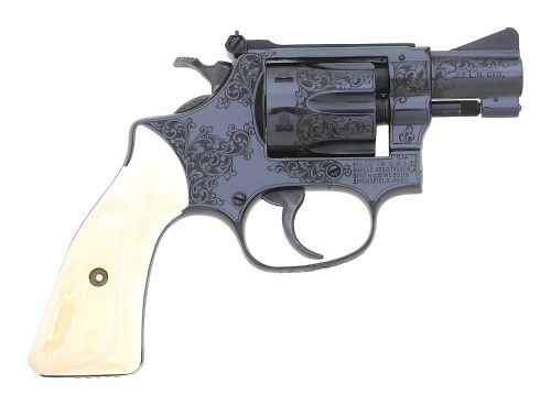 Excellent Engraved Smith & Wesson Model 34-1 Double Action Revolver