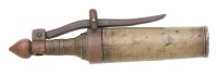 Interesting Unmarked Brass Seven-Barrel Pill Lock Hand Cannon
