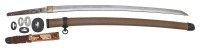 Important Japanese Wartime Service Katana by Kanehide Belonging To General Yatsuji Nagai, Member Of The Japanese Surrender Delegation Aboard The USS Missouri, Surrendered To Captain George Guysi, U.S. Army CIC
