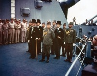 Important Japanese Wartime Service Katana by Kanehide Belonging To General Yatsuji Nagai, Member Of The Japanese Surrender Delegation Aboard The USS Missouri, Surrendered To Captain George Guysi, U.S. Army CIC - 6
