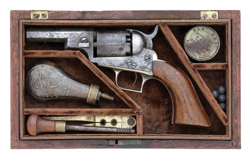Cased Early Colt Model 1848 &ldquo;Baby Dragoon&rdquo; Percussion Revolver