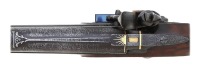 Attractive British Silver-Mounted Flintlock Fowler by Fenton with Rare Pistolgrip Stock - 2