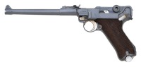 Fine & Rare Persian Model 1314 Artillery Luger Pistol with Complete Matching Stock, Holster & Leather Gear - 2