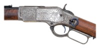Lovely Custom Engraved Winchester Model 1873 Saddle Ring Carbine - 5