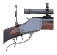 Attractive Winchester Model 1885 High Wall Schuetzen Rifle - 3
