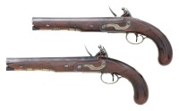 Fine Pair Of British Flintlock Officer's Pistols by H.W. Mortimer - 2