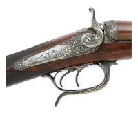 Interesting Bar-In-Wood Snap Action Double Hammergun by H. G. Cordes - 3