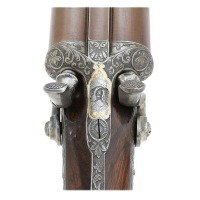 Interesting Bar-In-Wood Snap Action Double Hammergun by H. G. Cordes - 4