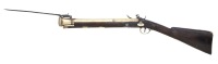 Attractive British Snap Bayonet Flintlock Blunderbuss with Muzzle Inscription by Nock - 2