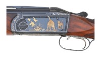 Exceptional Michel Courant-Engraved & Gold Inlaid Krieghoff Model 32 Over Under Shotgun - 6