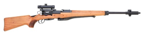 Scarce Swiss ZfK 55 Bolt Action Sniper Rifle by Waffenfabrik Bern