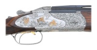 Fine Angelo Bee-Engraved & Gold Inlaid Krieghoff Model 32 Over Under Shotgun Two Barrel Set - 3