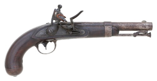U.S. Model 1836 Flintlock Pistol by Johnson