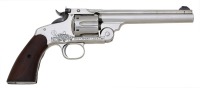 Rare Custom Smith & Wesson New Model No. 3 Rimfire Revolver Presented by Ad Toepperwein To Bud Coffey
