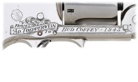 Rare Custom Smith & Wesson New Model No. 3 Rimfire Revolver Presented by Ad Toepperwein To Bud Coffey - 3