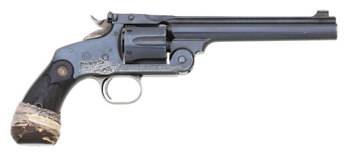 Interesting Smith & Wesson New Model No. 3 Club Gun Revolver Presented by Ad Toepperwein To Bud Coffey